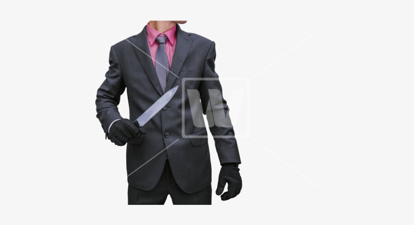 Businessman With Knife Png - Man With Knife Png, transparent png download