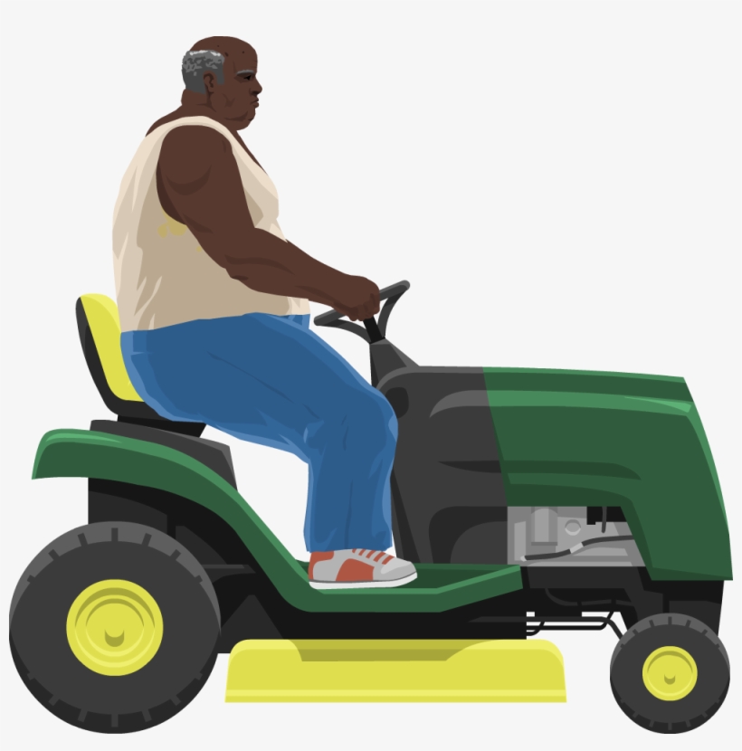 Lawnmower Larry - Happy Wheels Lawnmower Man, transparent png download