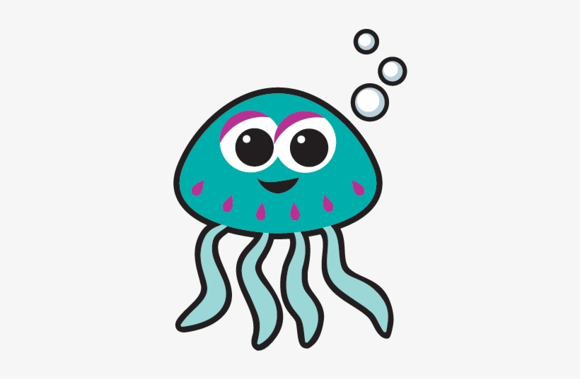Graphic Library Jellyfish Clipart Aqua, transparent png download