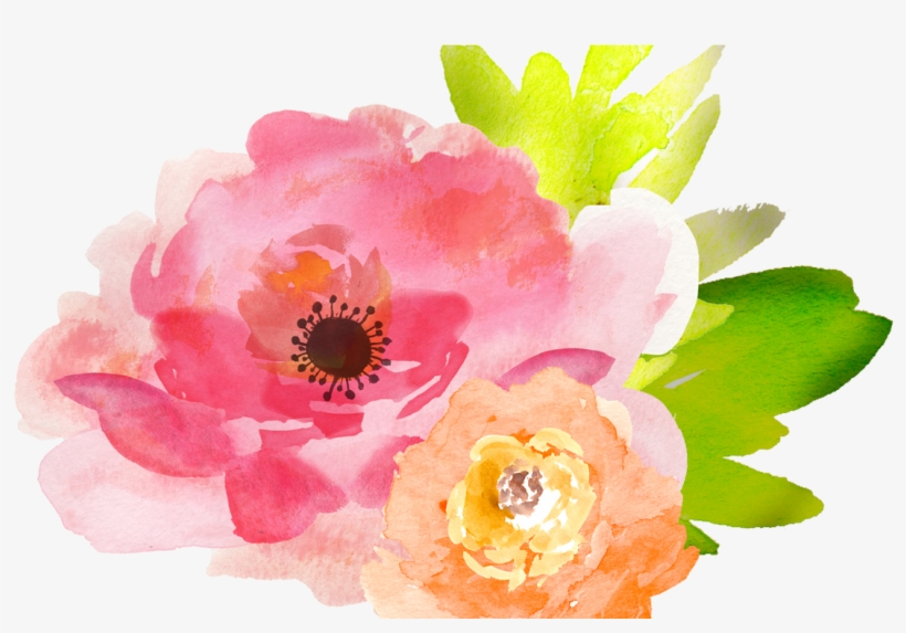 Watercolor Flowers In Woods - Flowers Watercolour Clipart Png, transparent png download