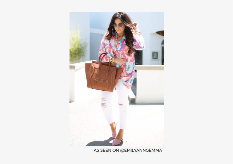 The Harlow Tunic In Island Watercolor Fashion Tunics - Birkin Bag, transparent png download