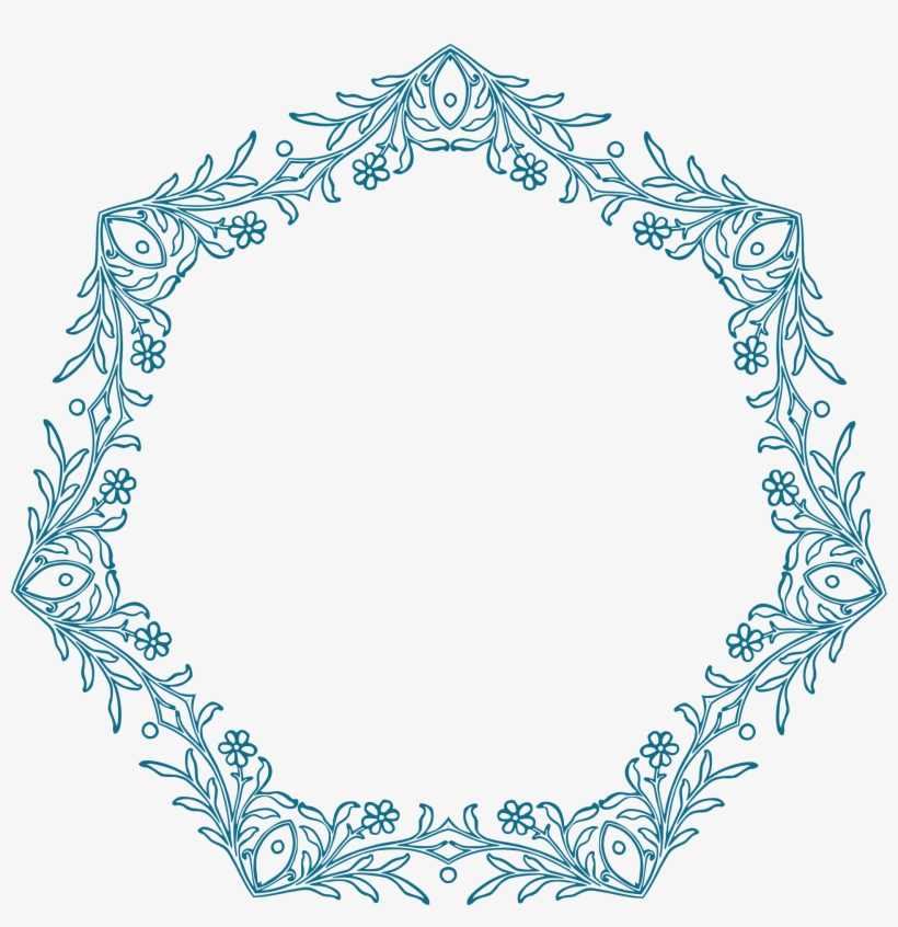 Flower Border Png Transparent Image - Vectores Vintage Blanco Png, transparent png download