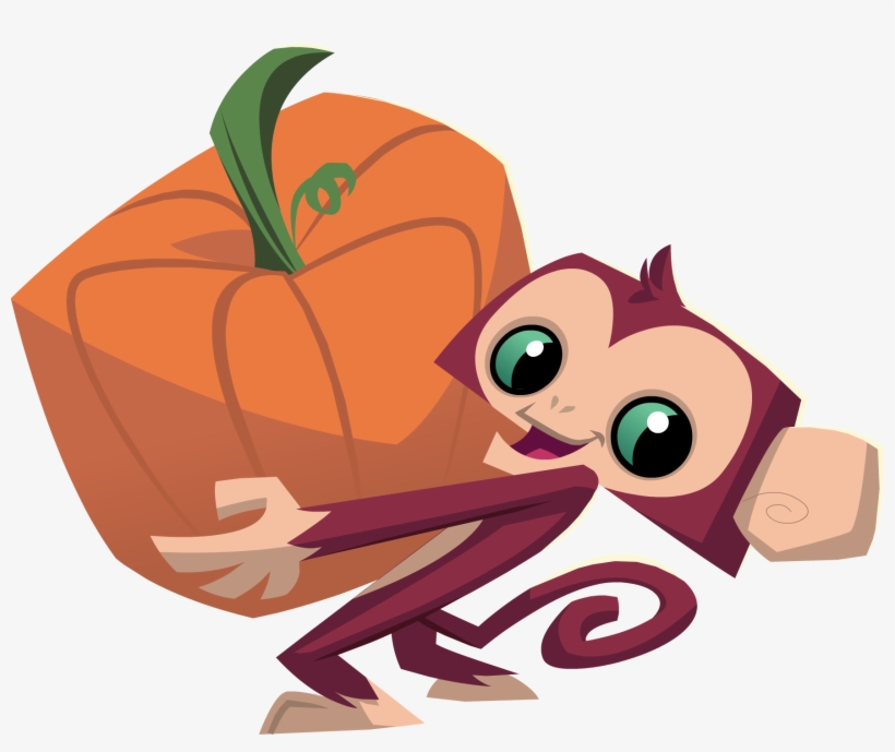 Monkey Carrying Pumpkin - Animal Jam Monkey Transparent, transparent png download
