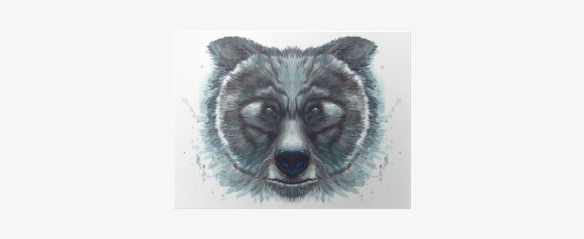 Painted With Watercolor Head - Desenho Pintado De Aquarela, transparent png download