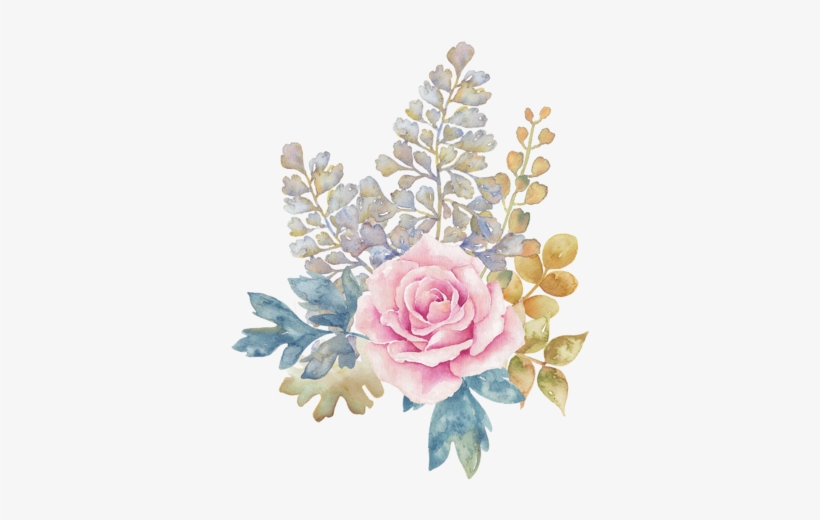 Blossom Pinterest Illustrations - Pink Watercolour Flower Png, transparent png download