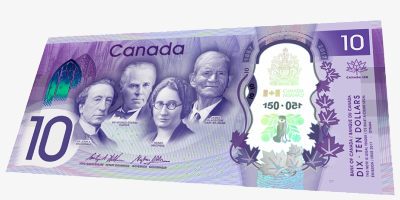 The New $10 Canadian Bill Is Out But Does It Smell - Konami Code Canada Bill, transparent png download