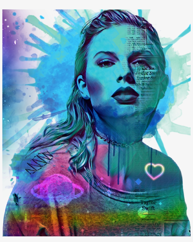 Galactic Taylorswift /reputation/~ New Her Who Dis - Illustration, transparent png download