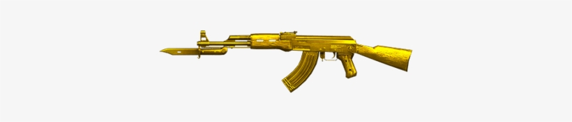 Gold Ak - Gold Ak47 No Background, transparent png download