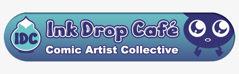 Ink Drop Cafe, Comic Collective, Webcomic Collective, - Electric Blue, transparent png download
