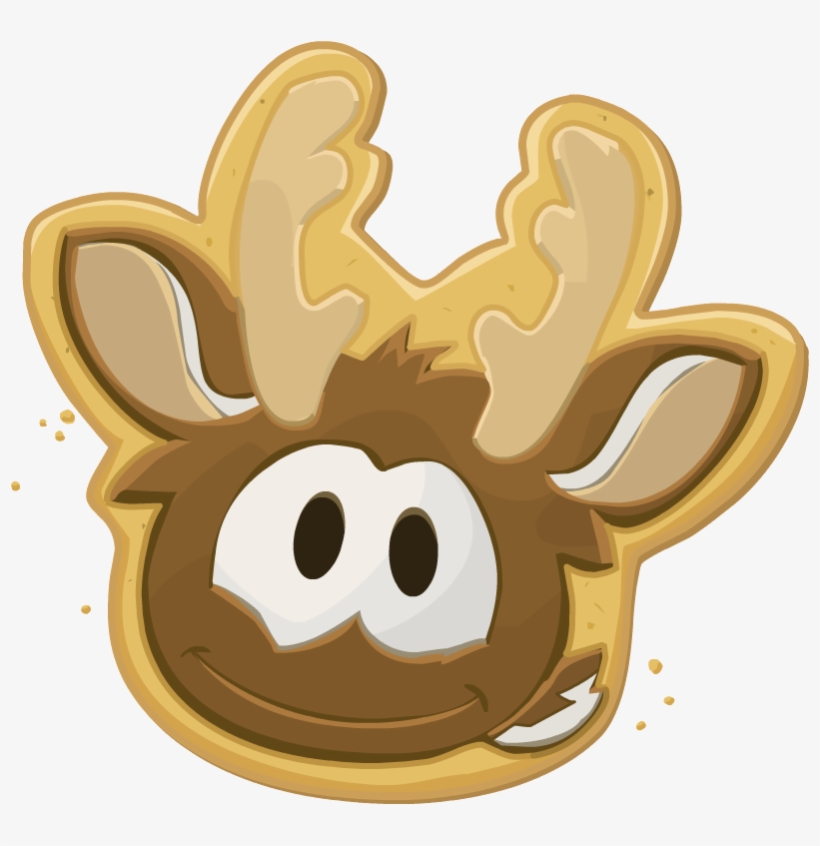 Reindeer Puffle Cookie - Puffle Raindeer, transparent png download