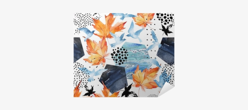 Autumn Watercolor Background - Art Print: Tanycya's Watercolor Fresh Orange Lemon, transparent png download