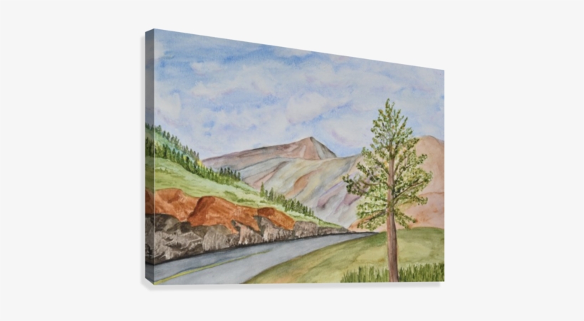 At The Side Of The Road Canvas Print - Canvas Print, transparent png download