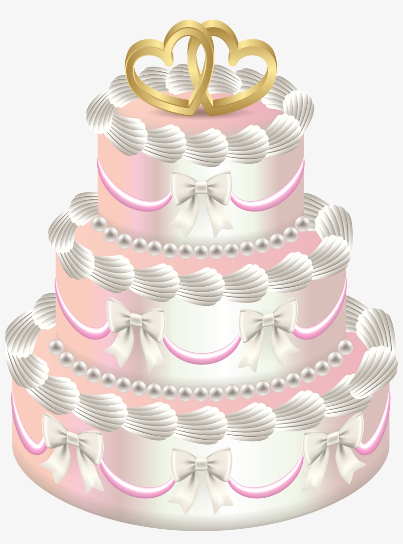Wedding Deco Cake Png Clip Art - Cake Pngclipart, transparent png download