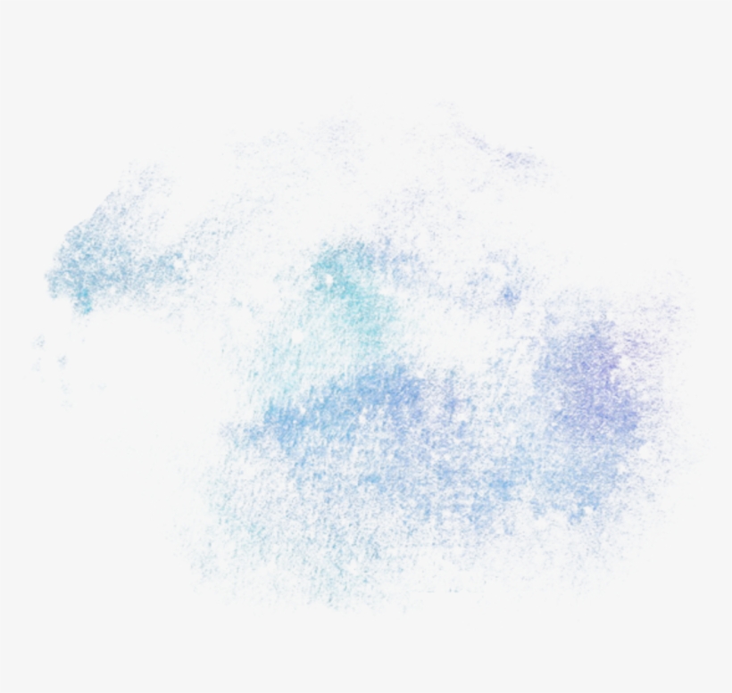 Ftestickers Watercolor Mist Splatter Blue - Watercolor Painting, transparent png download