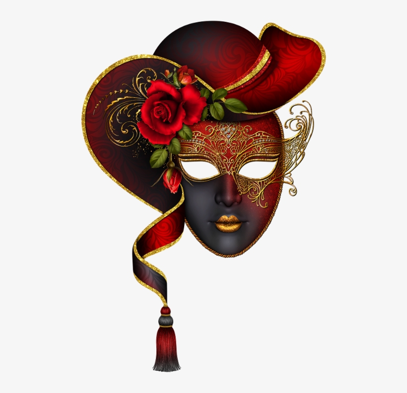 Clip Art - Mascaras Vermelhas Fundo Png, transparent png download