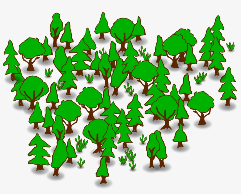 Svg Black And White Library Clip Art Forest Clipart - Forest Clipart, transparent png download