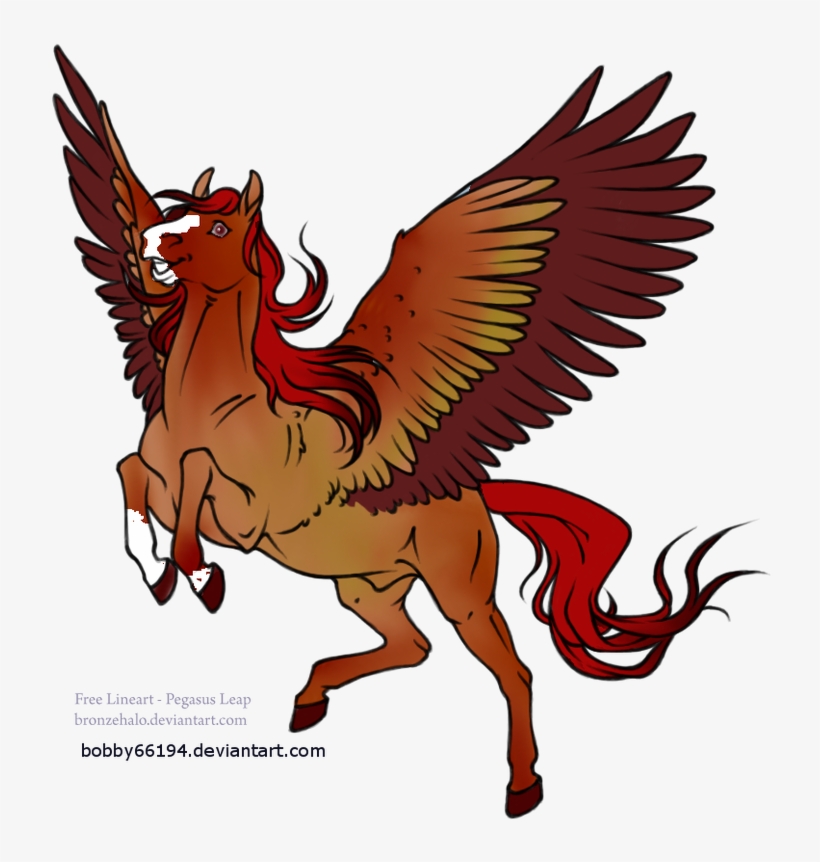 Kalama - Pegasus Lineart, transparent png download