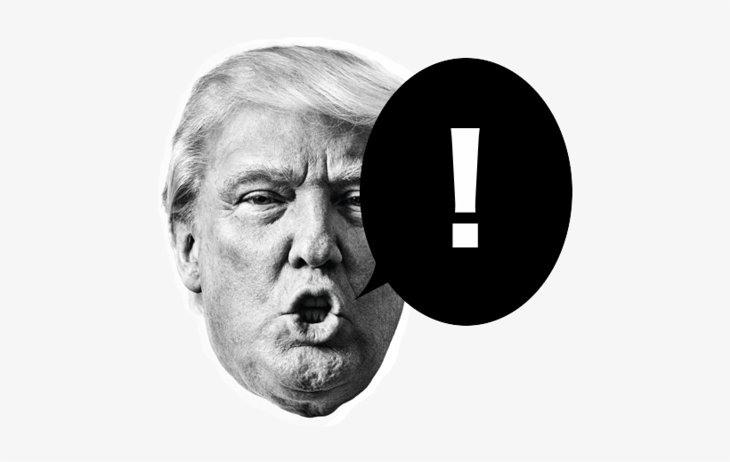 Black And White Donald Trump Drawings, transparent png download