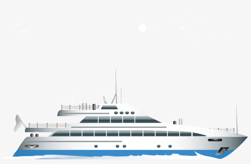 Yacht Transparent Image - Luxury Yacht Vector Png, transparent png download