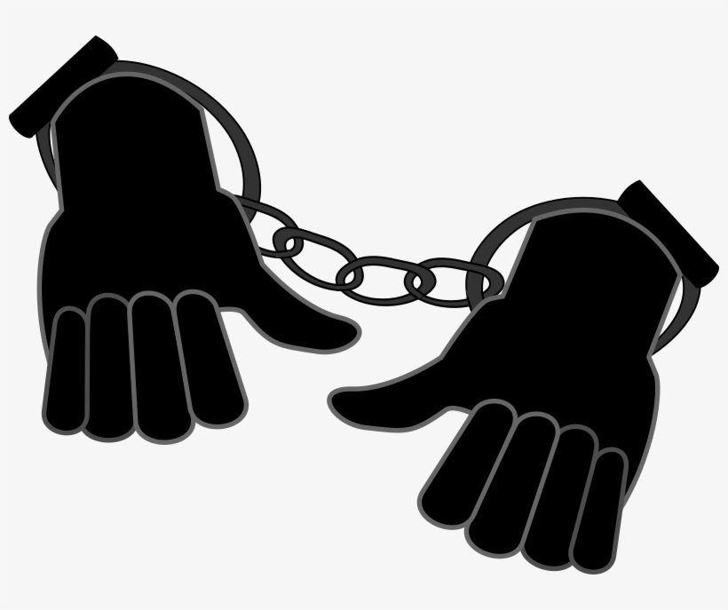 Picture Royalty Free Download Handcuffed Medium Image - Hands In Handcuffs Png, transparent png download