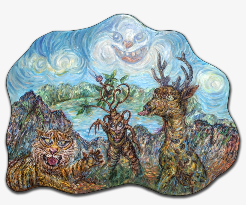 The Heavenly Lake Of The Ever-white Mountain Range - Owl, transparent png download