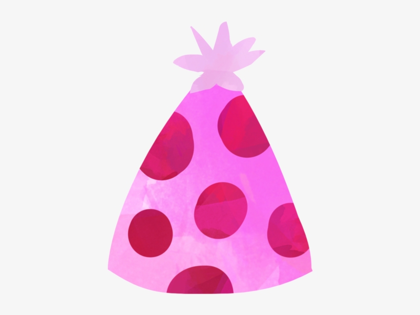 Party Pink Hat - Watercolor Painting, transparent png download
