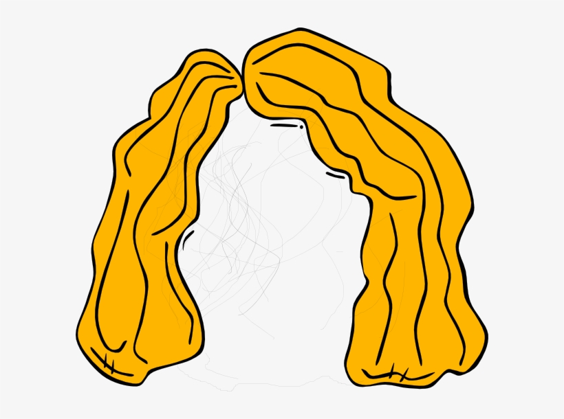 Blond Hair Wig Svg Clip Arts 600 X 530 Px, transparent png download