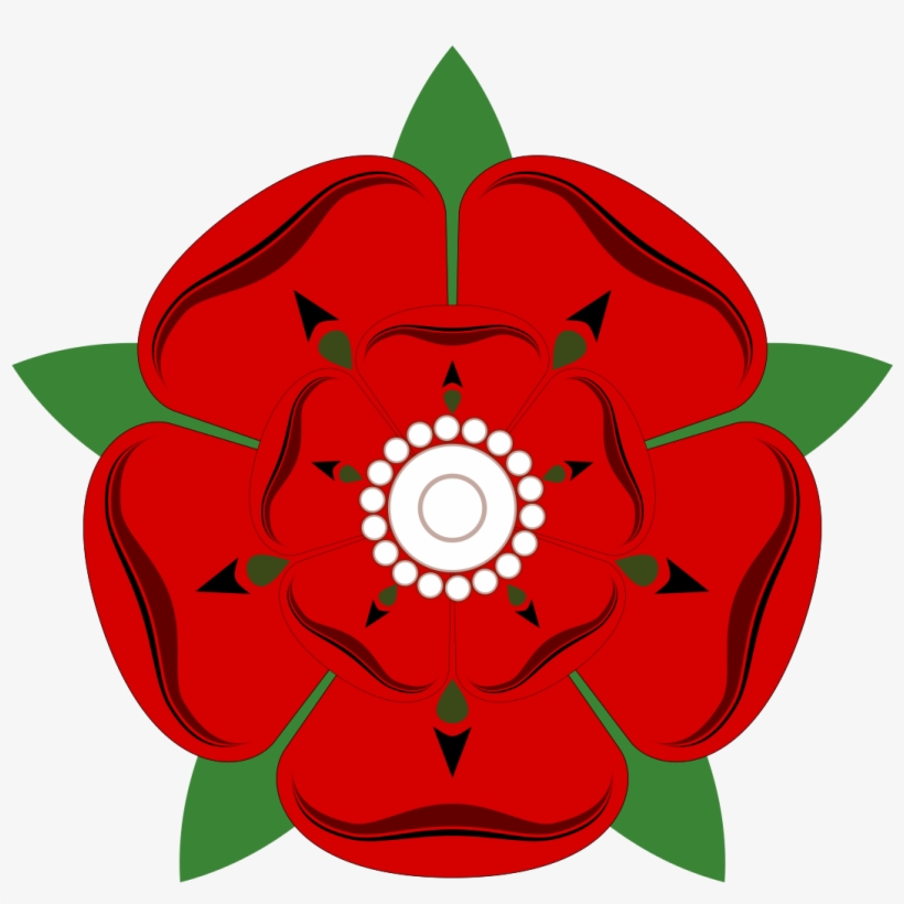 Lancashire Rose - War Of The Roses Red, transparent png download