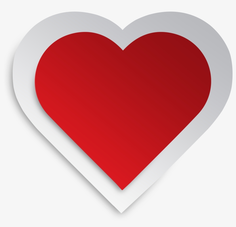 Double Heart Png Image - Heart, transparent png download