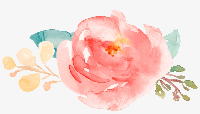 May 1, 2015 -bouquet1 - Pink Elegant Watercolor Flower Wedding Thank You Card, transparent png download