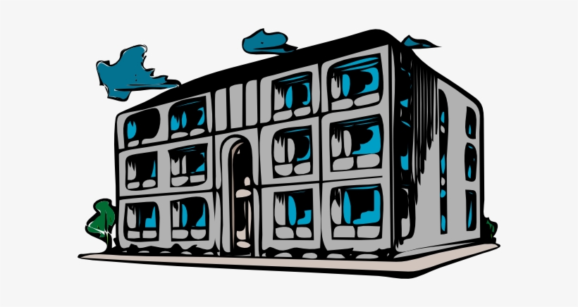 Prison Clipart - Run Down Apartment Clipart, transparent png download
