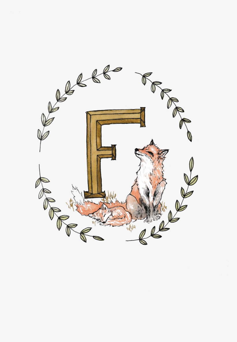 Alphabet Art Print - Swift Fox, transparent png download