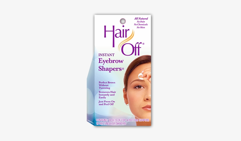 Hair Off Instant Eyebrow Shapers - Hair Off, transparent png download