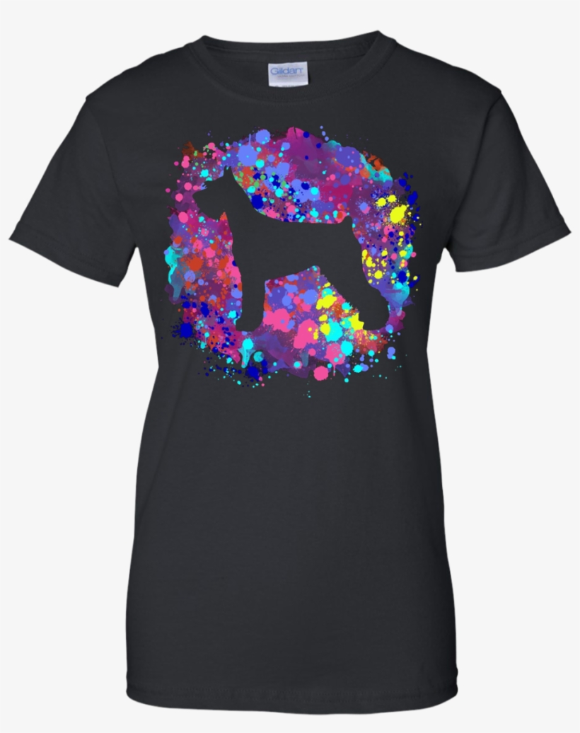 Giant Schnauzer Tshirt Graphic Dog Tee Shirt Watercolor, transparent png download