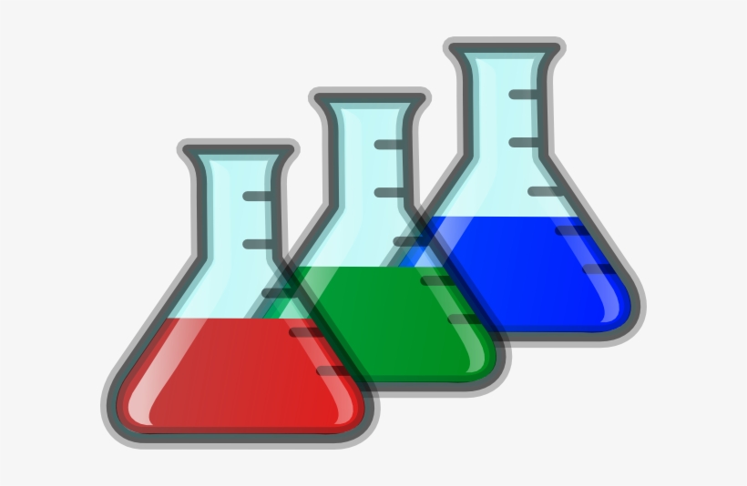 Colored Beakers Clip Art At Clker - Beakers Clipart, transparent png download