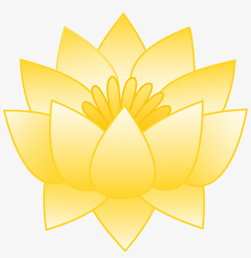 Yellow Lotus Flower - Corazón Sin Cara, transparent png download