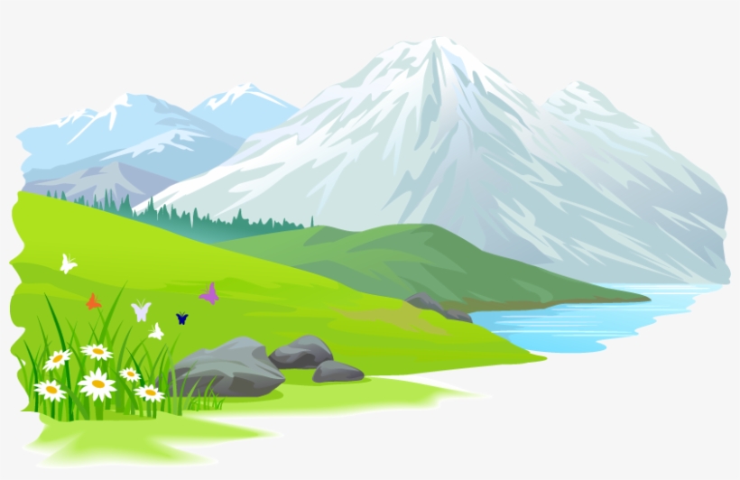 Islamic Banner Png Vector - Cartoon Images Of Hill Station, transparent png download