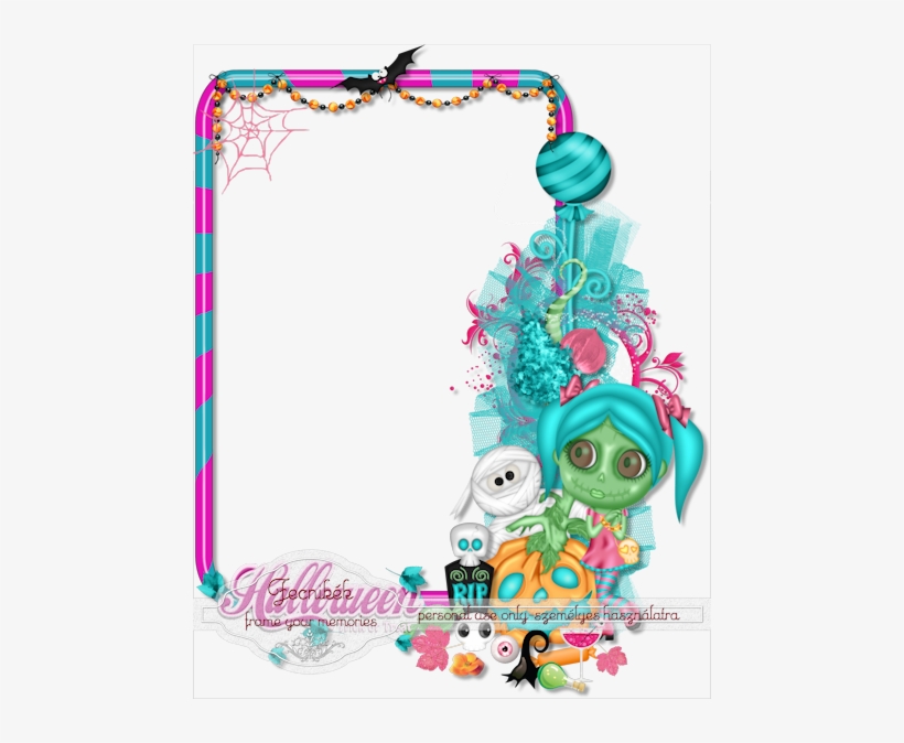 Cute Halloween Cluster Frame - Halloween, transparent png download