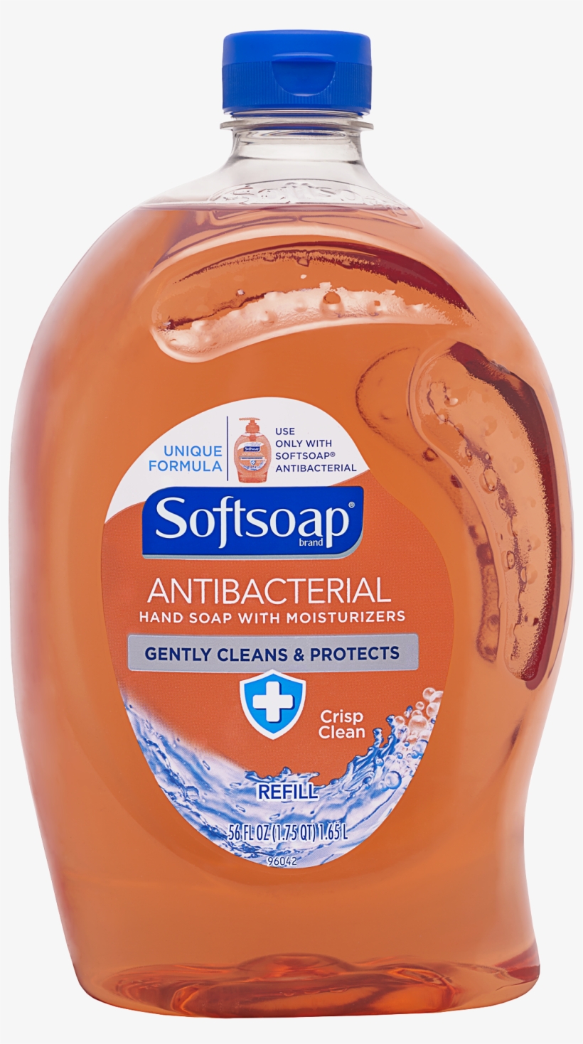 Softsoap Antibacterial Liquid Hand Soap Refill, Crisp, transparent png download