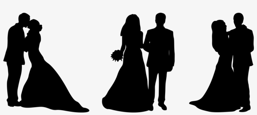 Immortalise Your Love - Buythrow Wedding Cake Topper Silhouette Groom And Bride, transparent png download