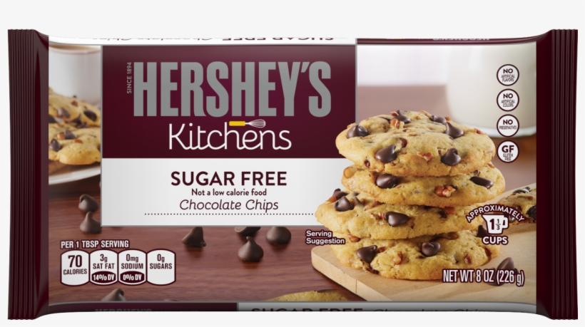 8 Oz - Hershey Sugar Free Chocolate Chips, transparent png download