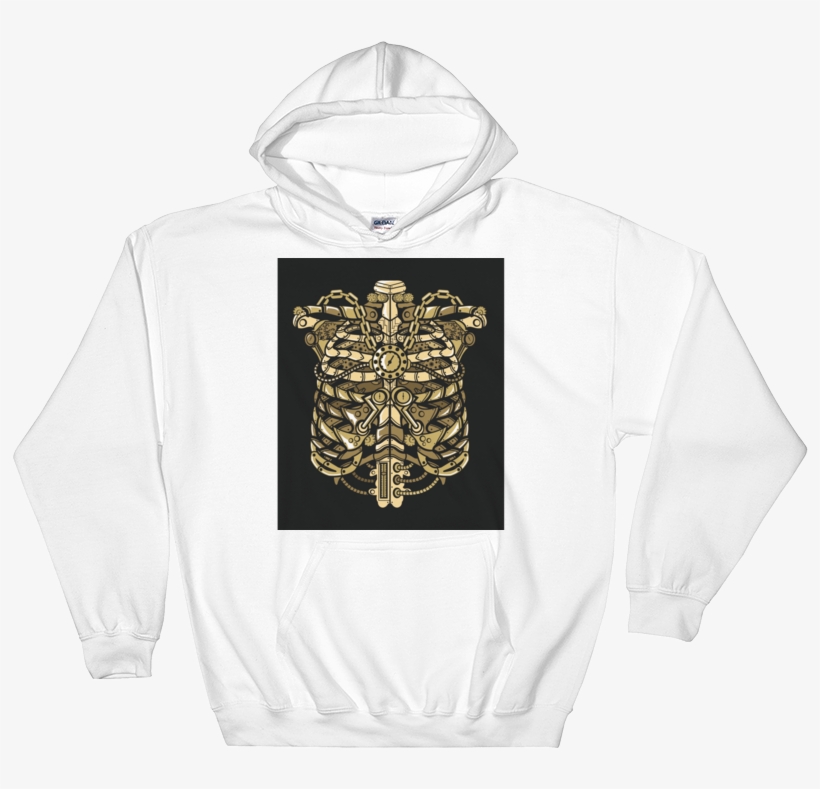 Steampunk Ribcage - Hooded Sweatshirt - Terry Rozier Scary Terry, transparent png download