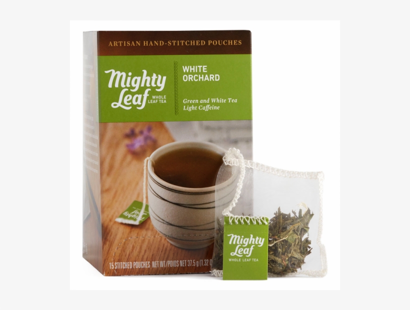 15 Count Box - Mighty Leaf - Green Tea Tropical - 15 Tea Bags, transparent png download