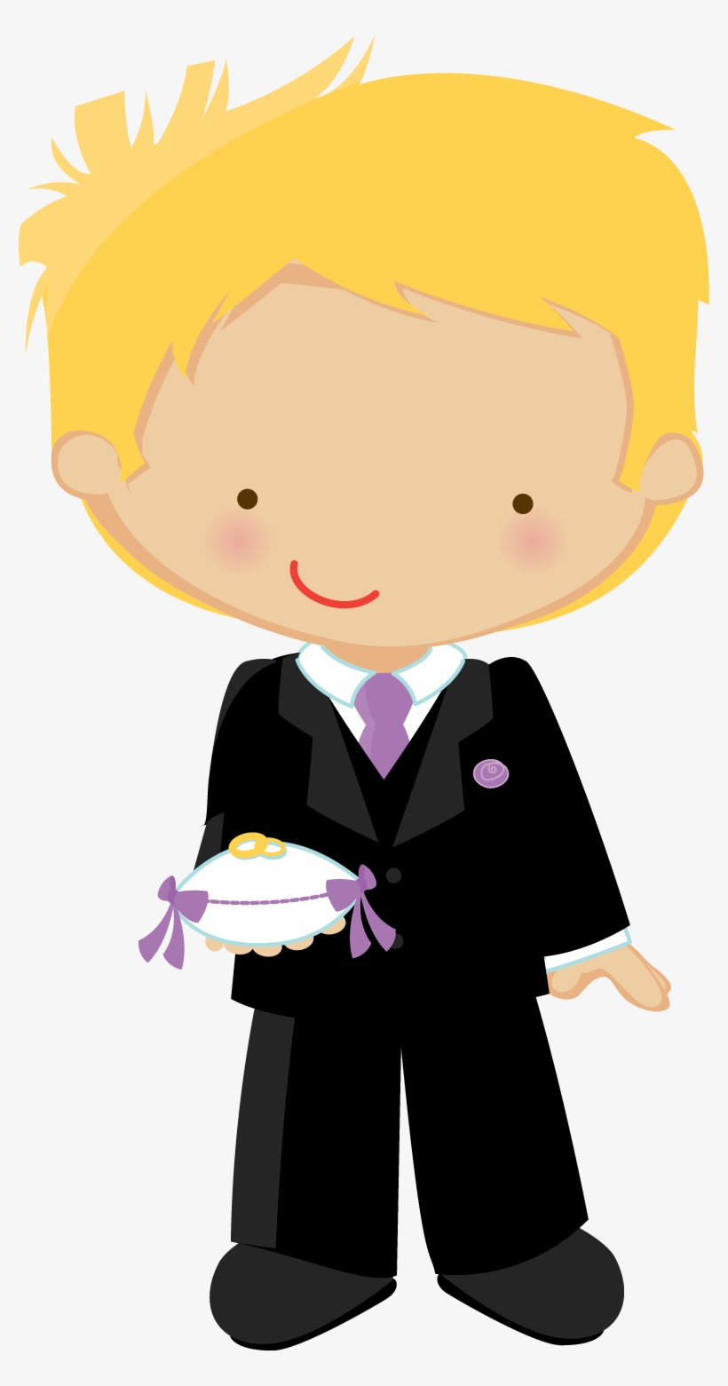 Flower Girl And Ring Bearer Clipart - Ring Bearer Clipart, transparent png download