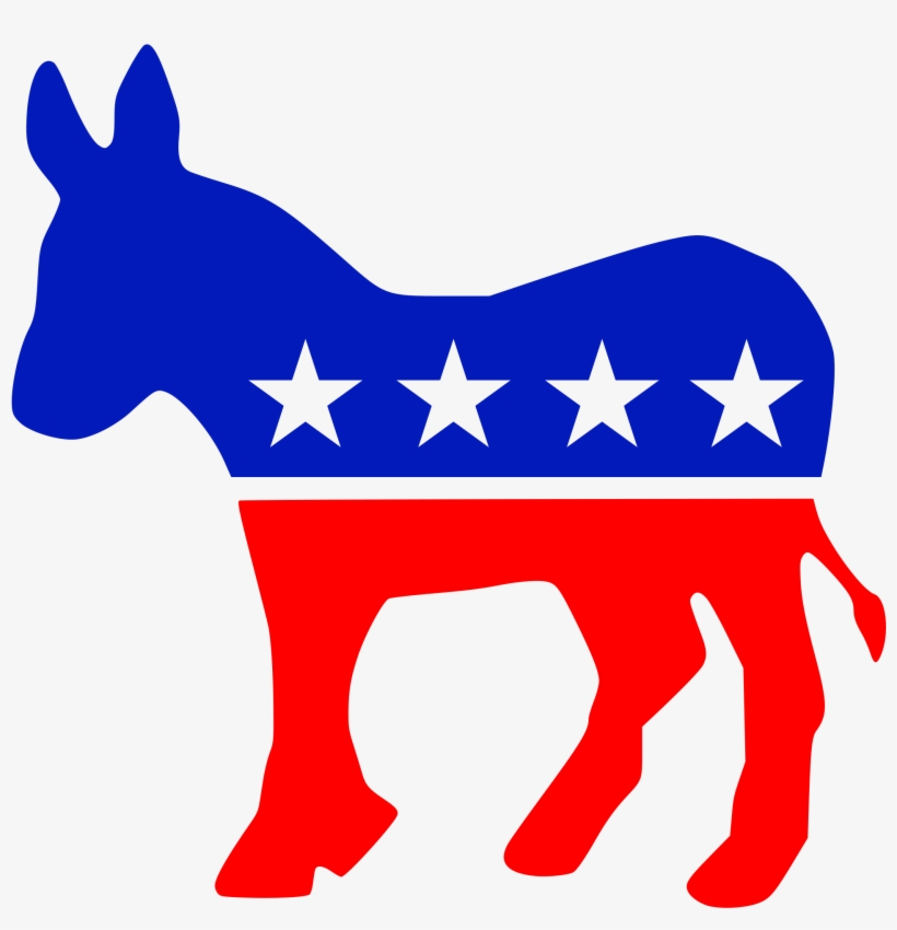 Democratic Donkey Png Clip Transparent - Democratic Party Logo Png, transparent png download
