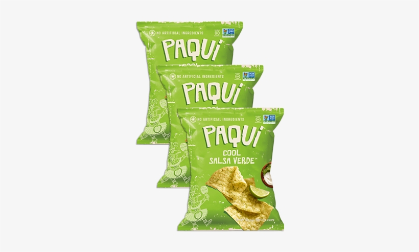 Bag) - Paqui Cool Salsa Verde Tortilla Chips 5.5 Oz Bags -, transparent png download