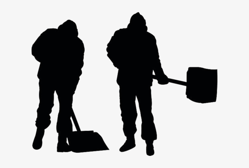 Help Your Fellow Students By Making Our Campus Walkways - Snow Shovel Silhouette, transparent png download