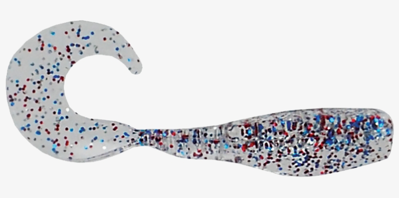 2″ Curly Tail Crappie Minnr In Firecracker - Illustration, transparent png download