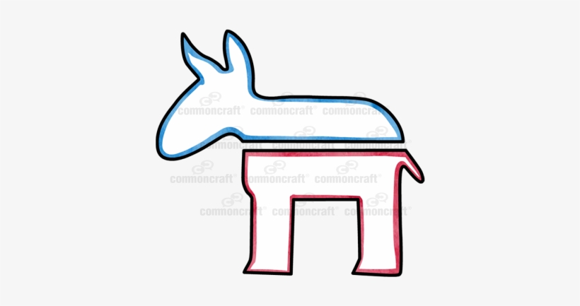 Us Democratic Party Donkey - Democratic Party, transparent png download