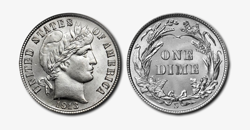 1913s Barber Dime Stx Or - 29006, transparent png download